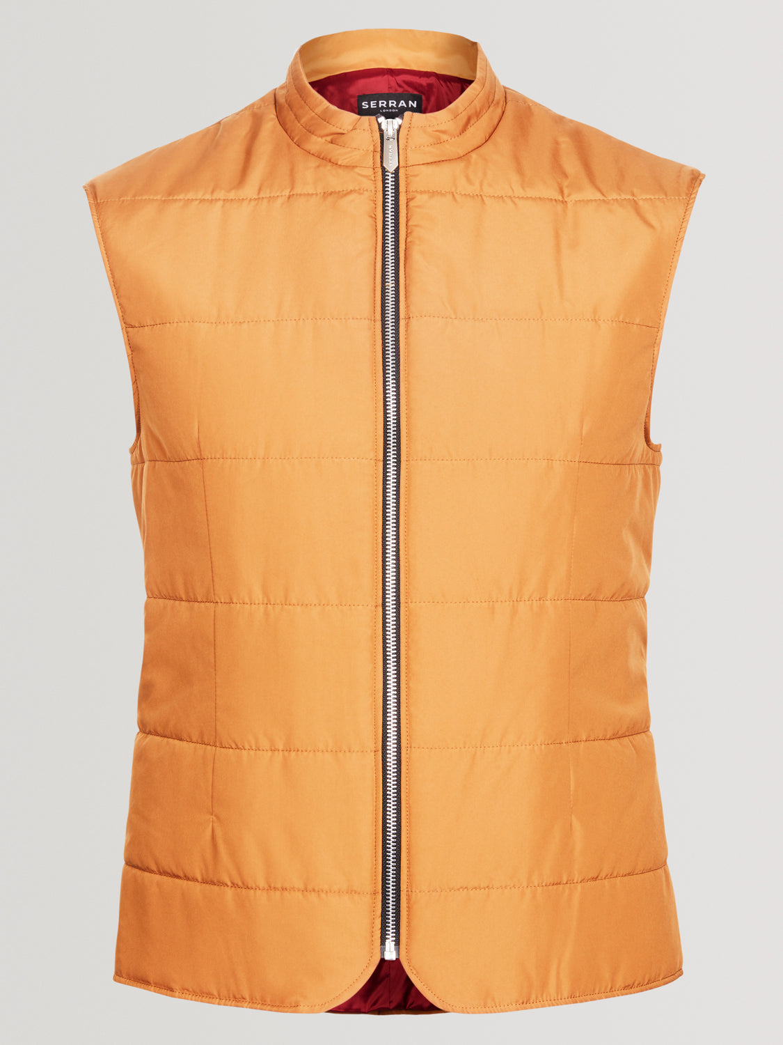 Quilted Gilet - Orange