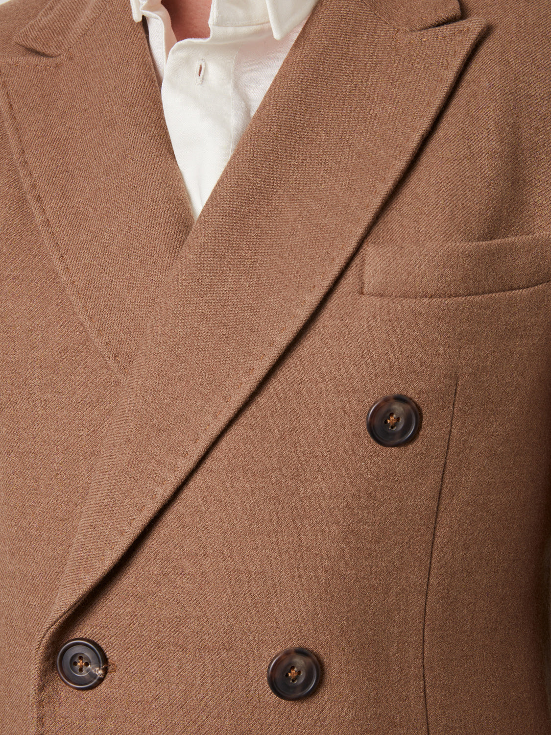 Double Breasted Coat - Brown