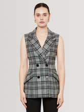 Double Breasted Vest - Check