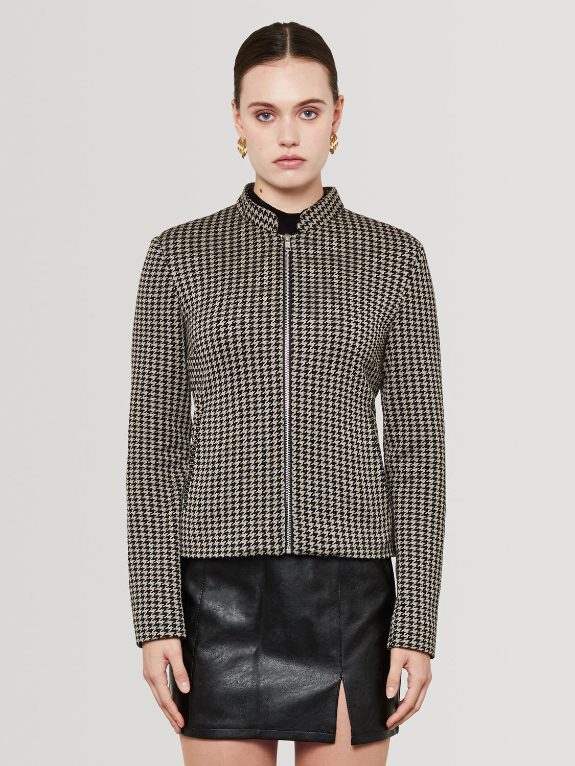 Knitted Jacket - Black & Grey