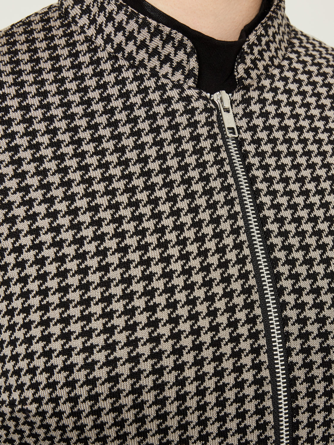 Knitted Jacket - Black & Grey