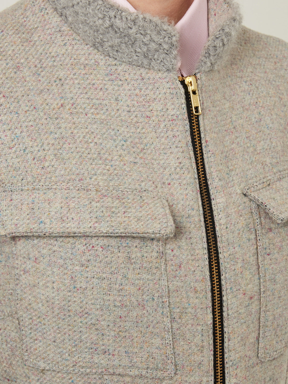 Zipped Jacket - Grey