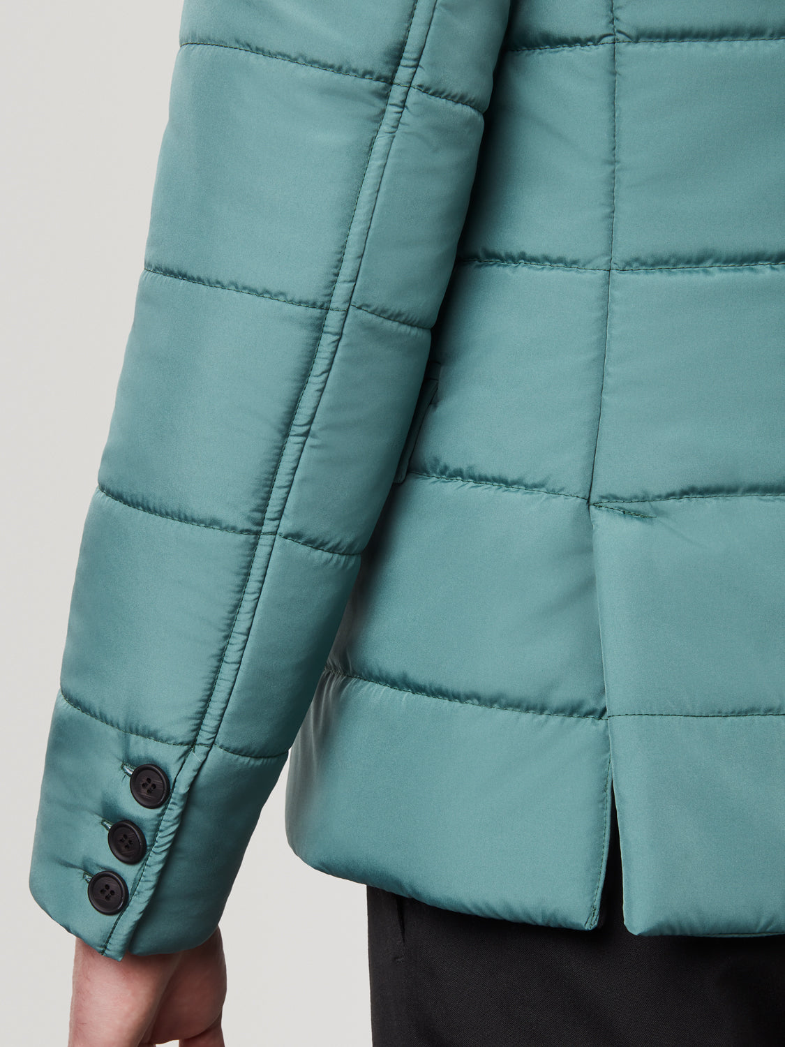 Puffer Suit Jacket - Green