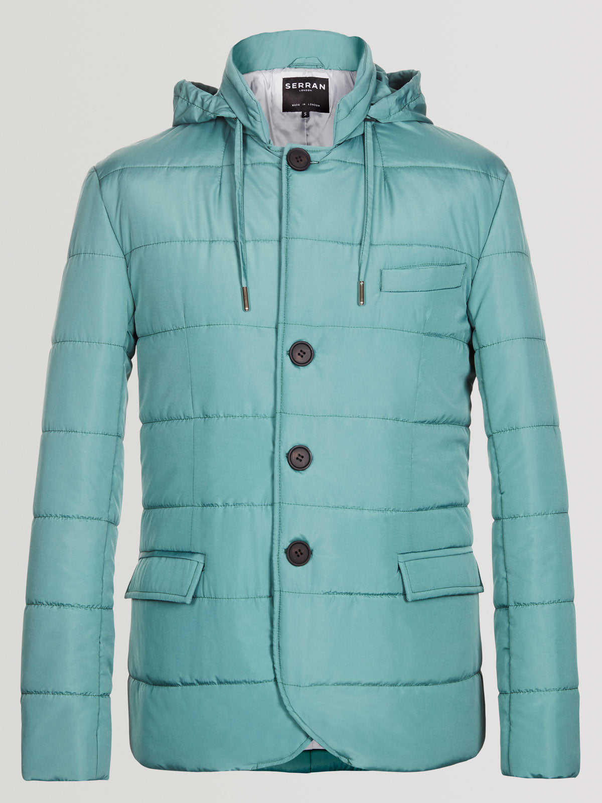 Puffer Suit Jacket - Green