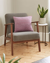 ZigZag Candy Pink and Pearl Grey Cushion