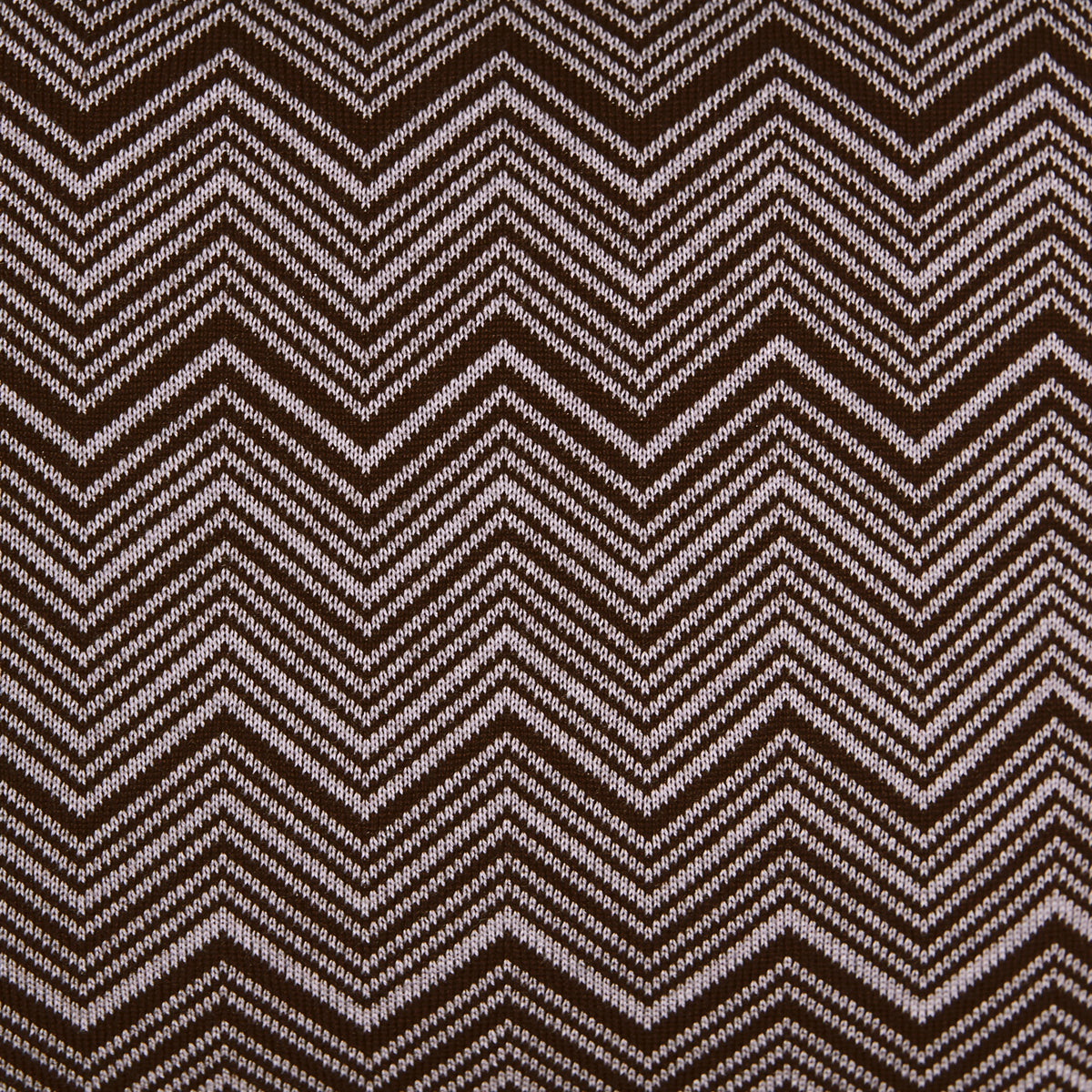 ZigZag Chocolate Brown and Cloud Grey Cushion