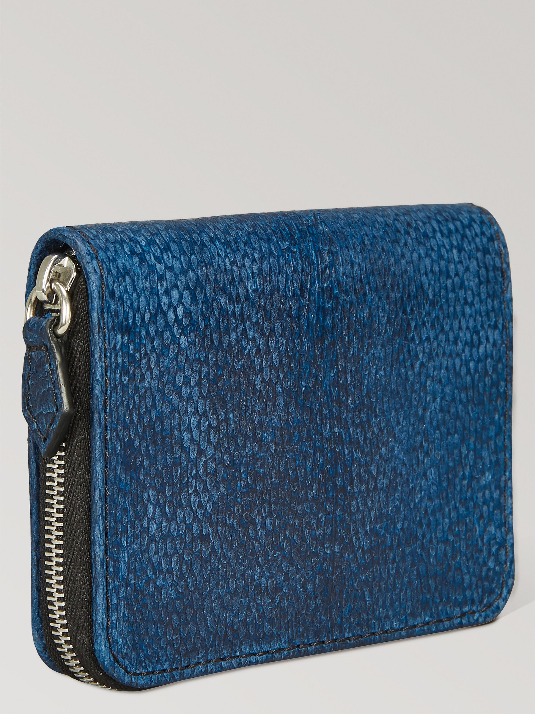 Naval Blue Zip Aquatic Card Case