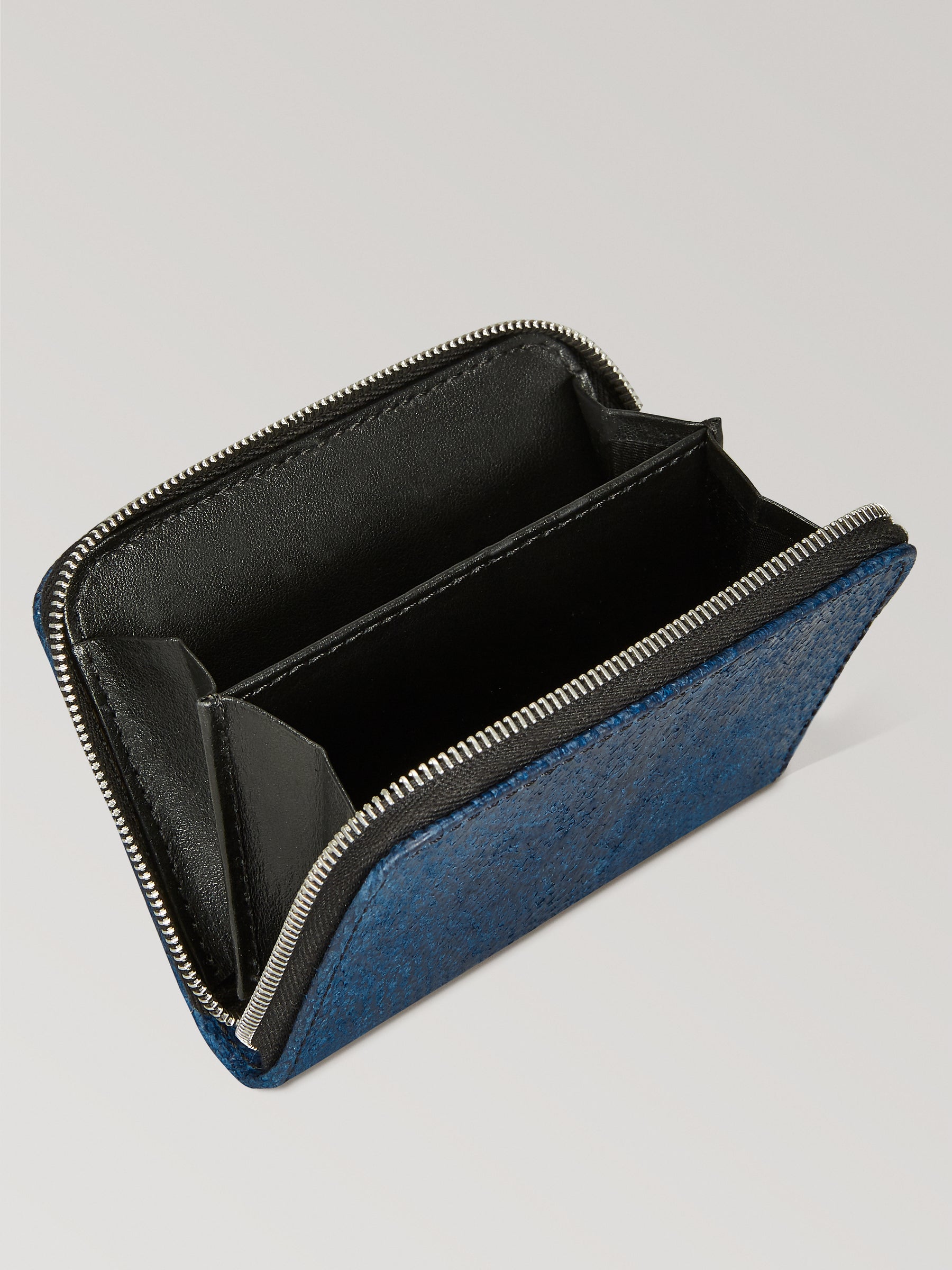Naval Blue Zip Aquatic Card Case