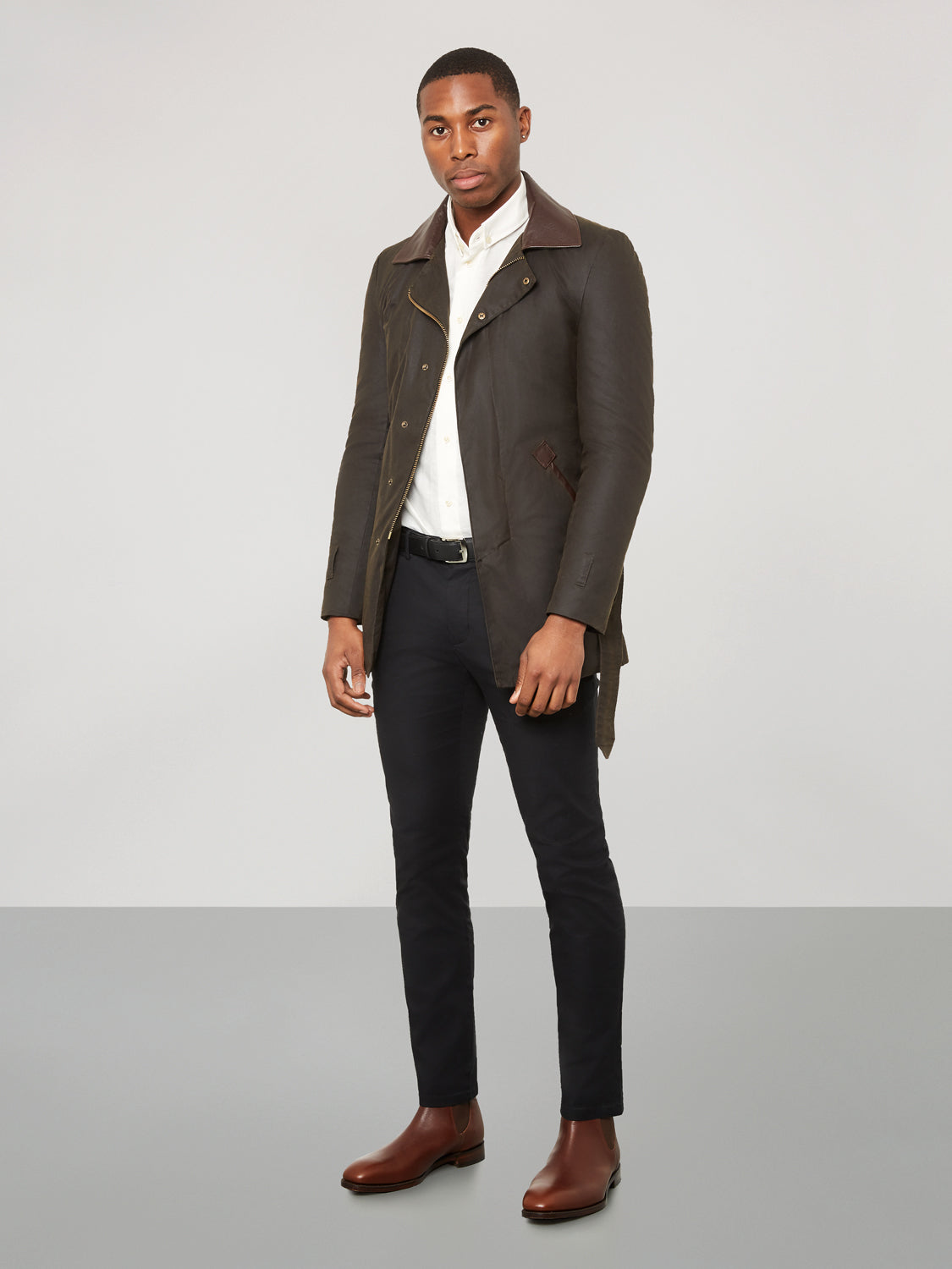 Men's Green waxed jacket