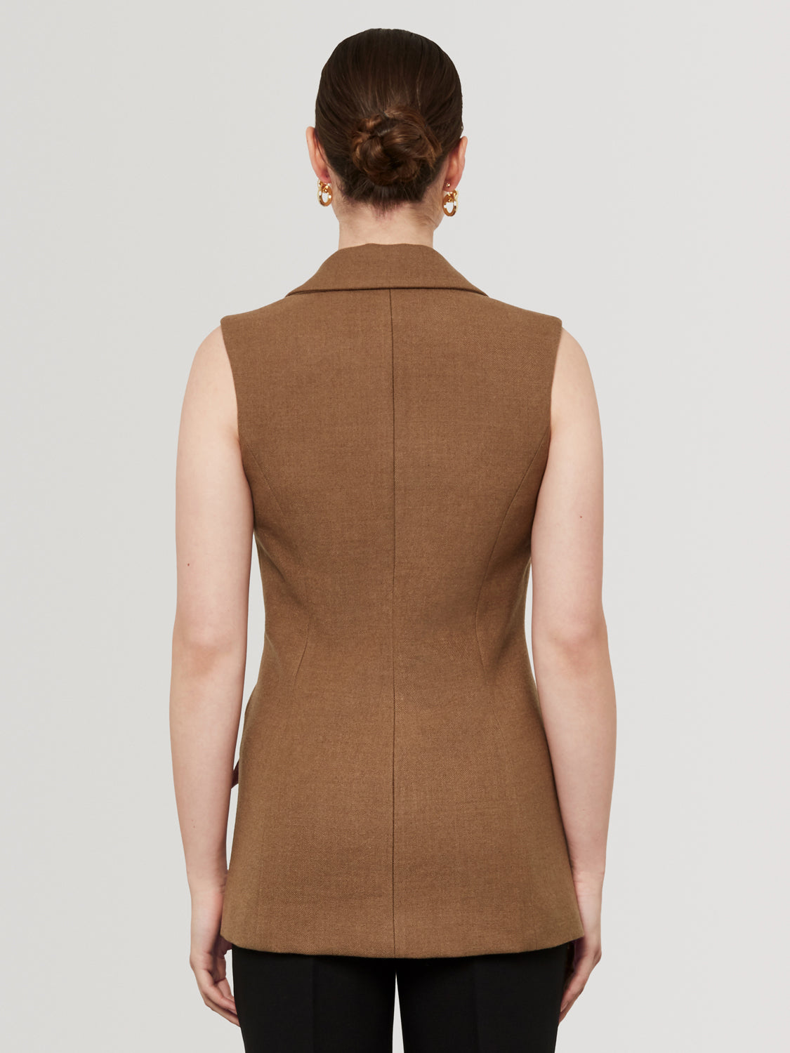 Double Breasted Sleeveless Jacket