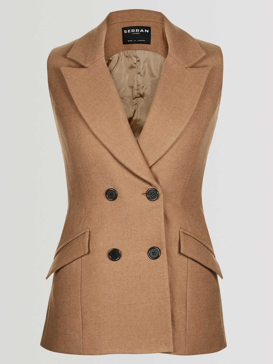 Double Breasted Sleeveless Jacket