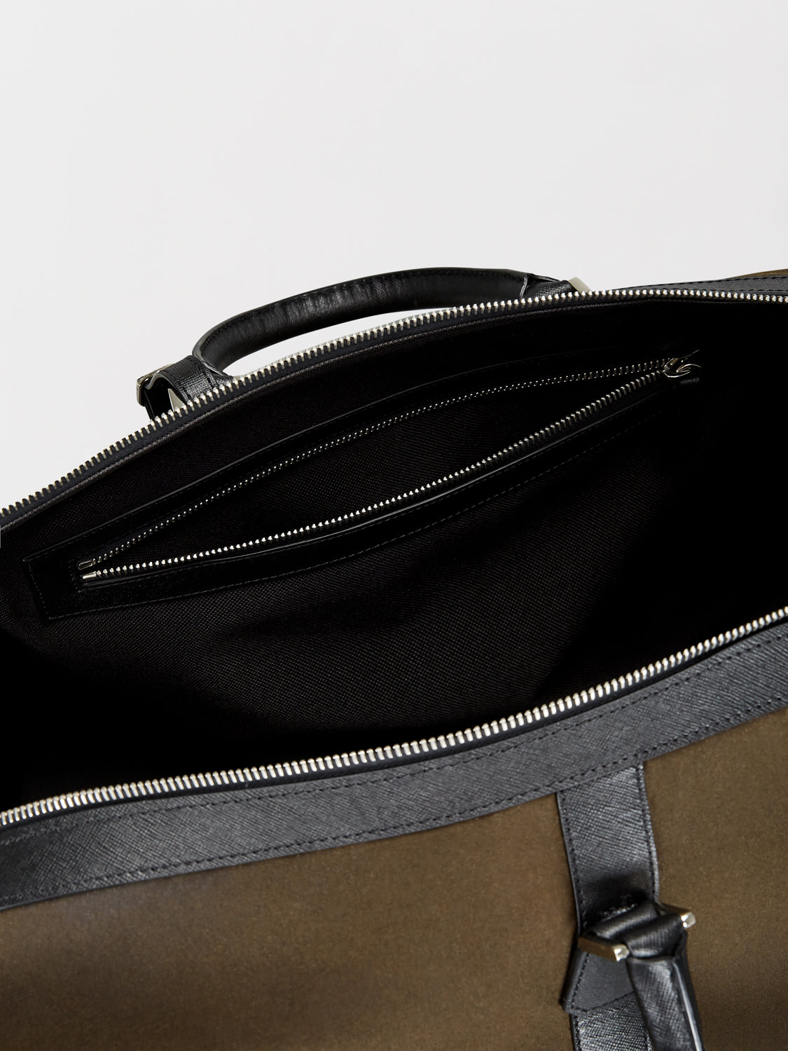 Green Waxed Holdall Bag