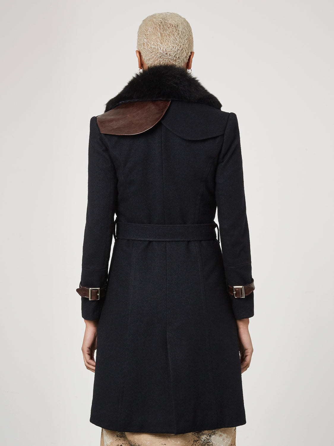 Navy London Coat