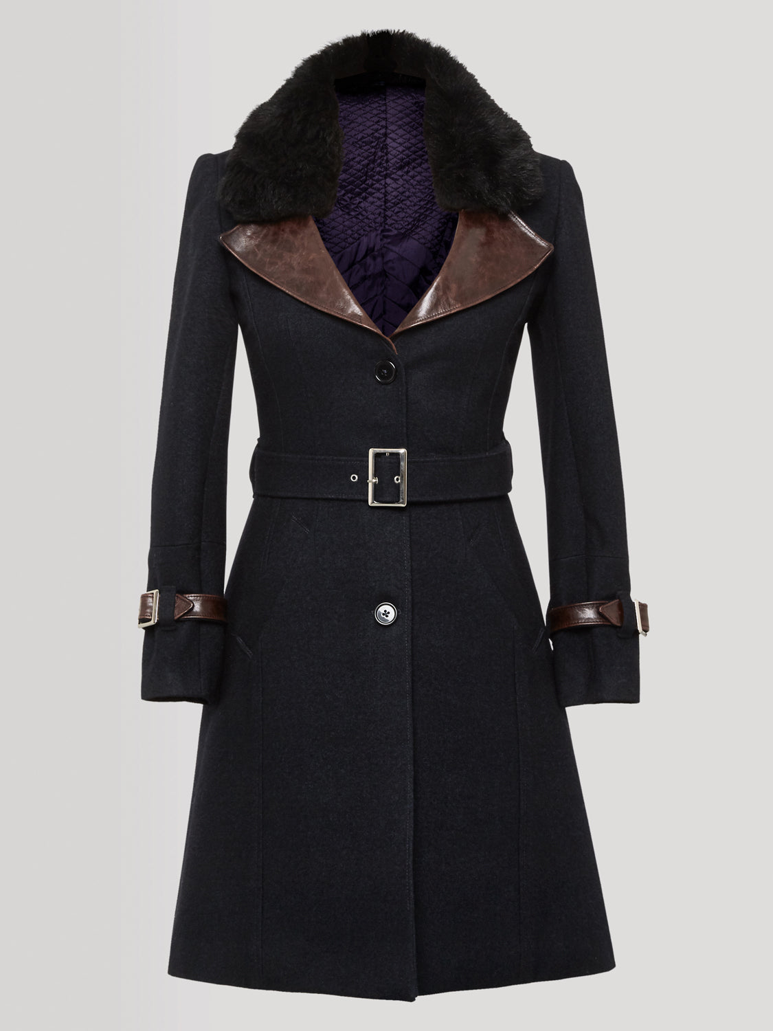 Navy London Coat