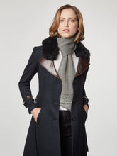 Olive Merino Slant Scarf