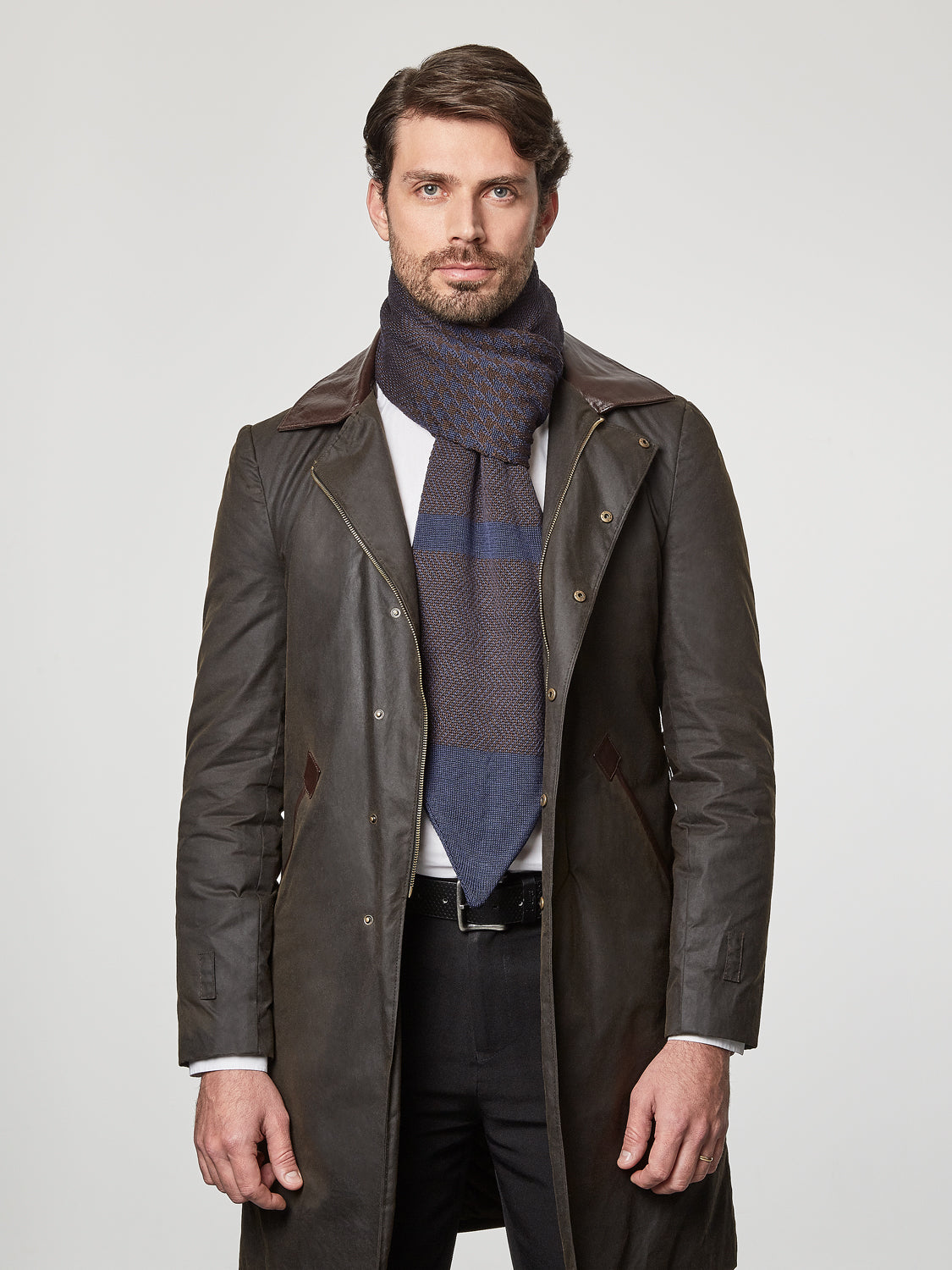 Autumn Navy Scarf