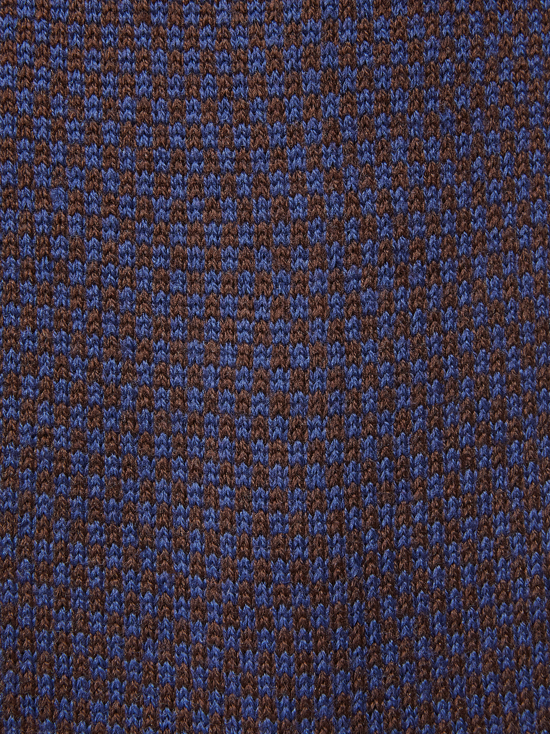 Navy-Brown Merino Scarf