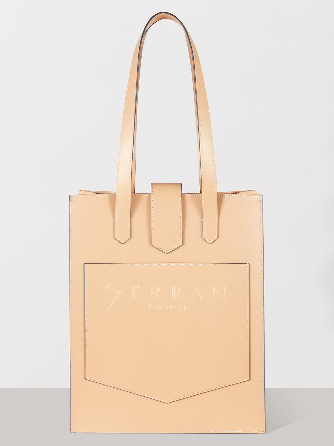 Cream leather tote online bag