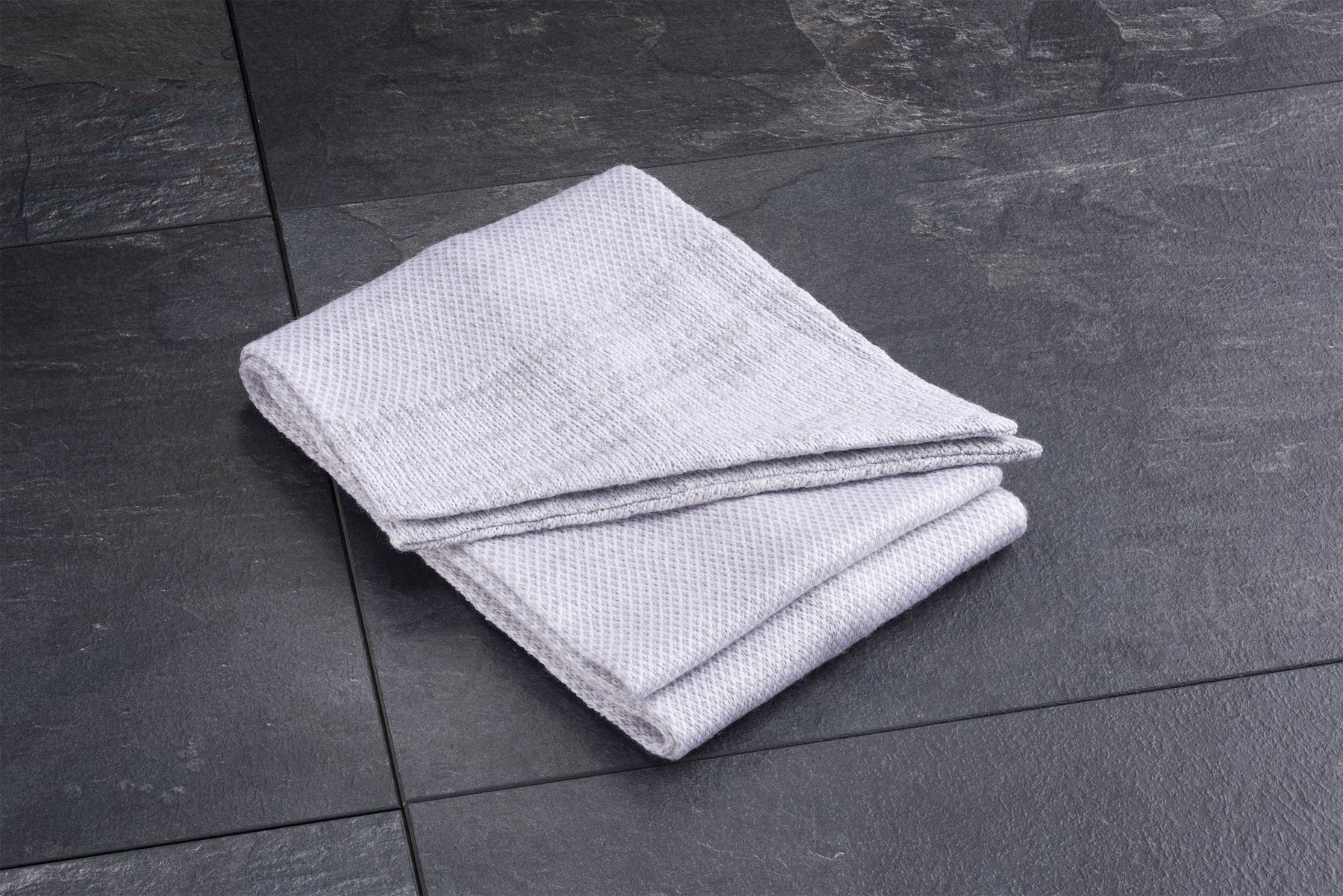 Grey Merino Scarf