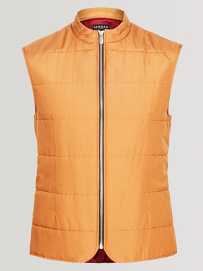 Quilted Gilet - Orange
