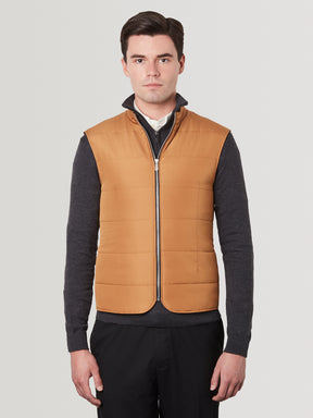 Quilted Gilet - Orange