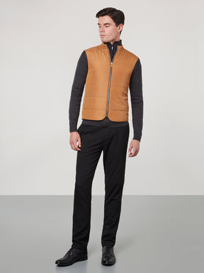 Quilted Gilet - Orange