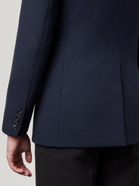 Double Breasted Suit Jacket - Navy