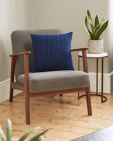Cable Knit Cushion - 100% Navy Wool 45x45cm