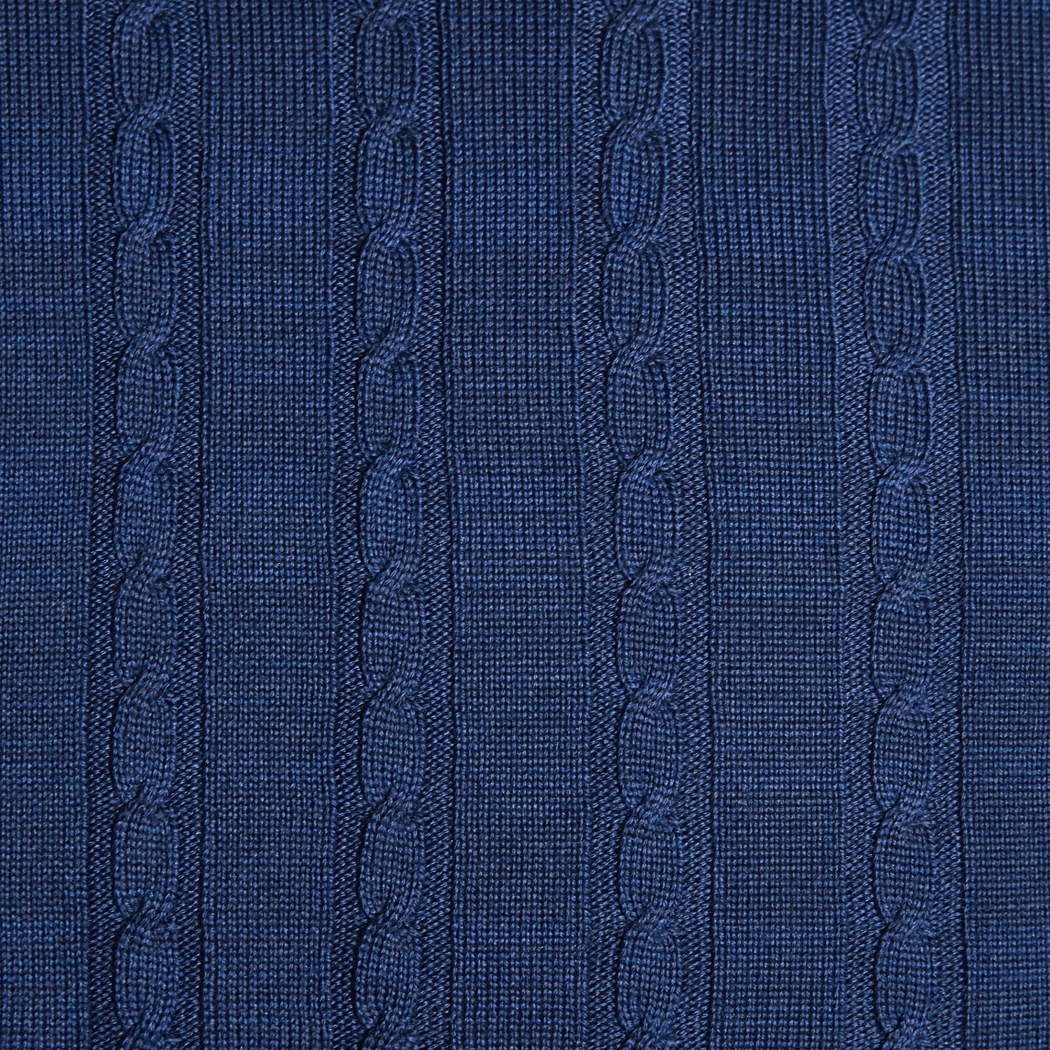 Cable Knit Cushion - 100% Navy Wool 45x45cm