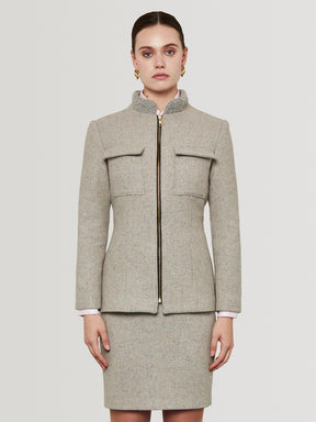 Zipped Jacket - Grey