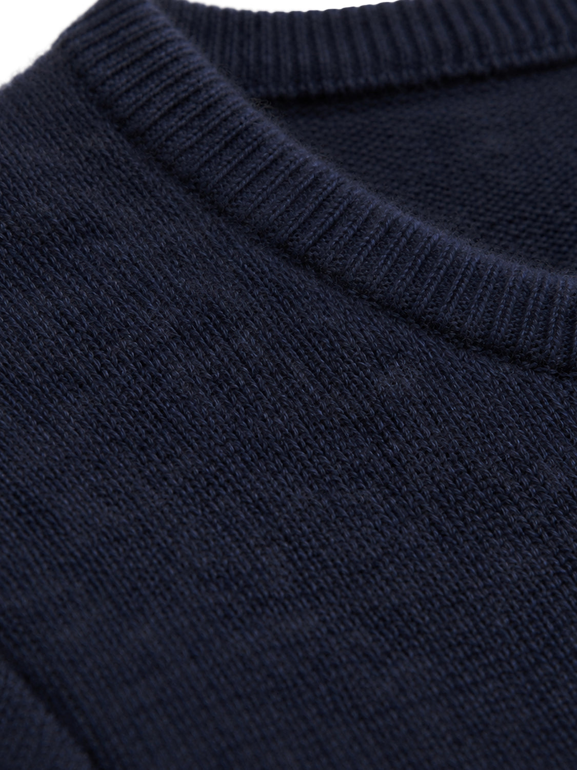 Crewneck Wool Jumper - Navy