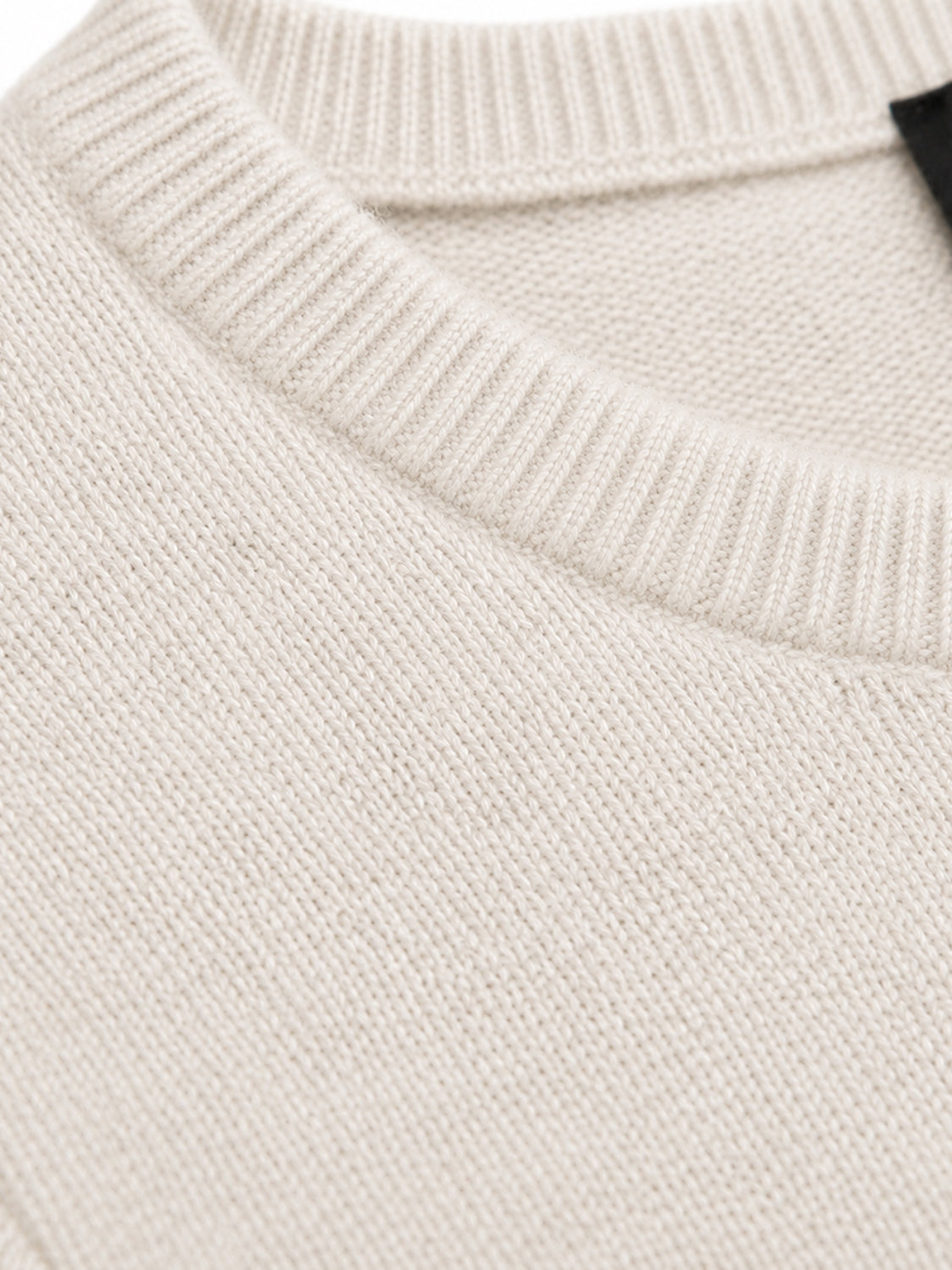 Crewneck Wool Jumper - Off White