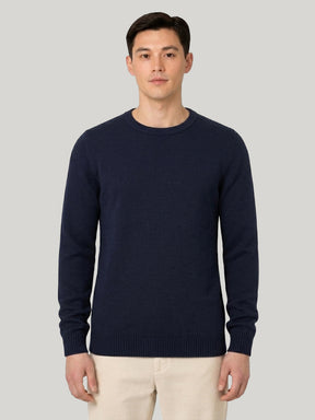 Crewneck Wool Jumper - Navy