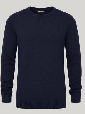 Crewneck Wool Jumper - Navy