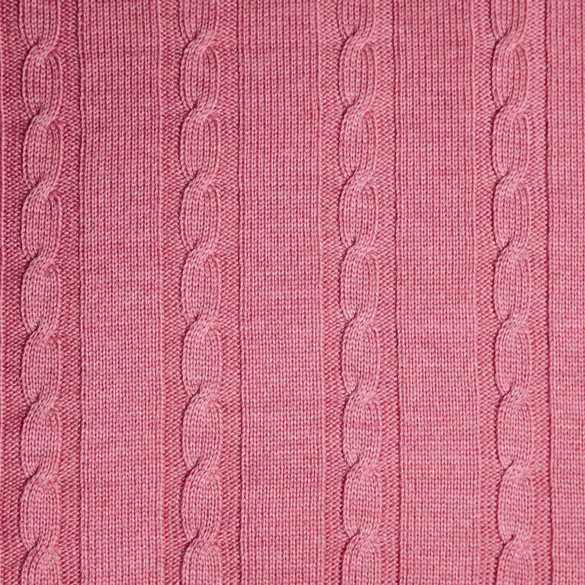 Cable Knit Cushion - Candy Pink