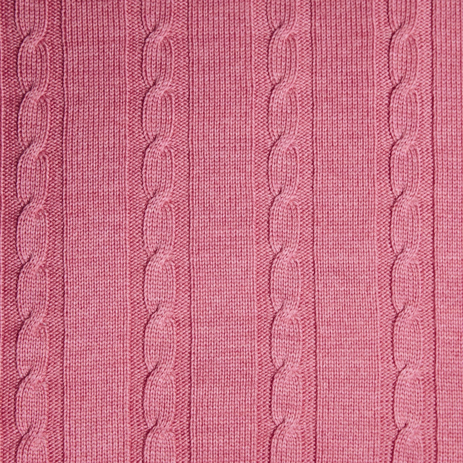 Cable Knit Cushion - Candy Pink