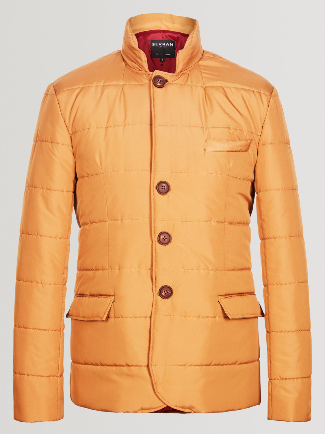Puffer Suit Jacket - Mandarin