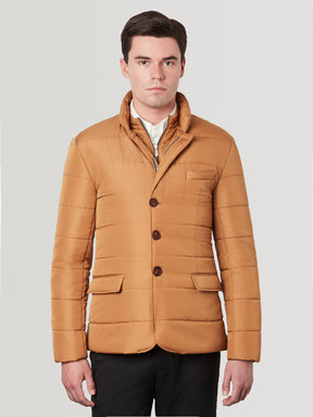 Puffer Suit Jacket - Mandarin