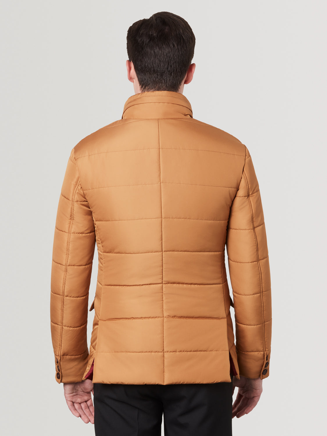 Puffer Suit Jacket - Mandarin