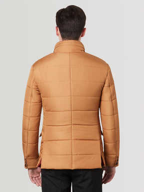 Puffer Suit Jacket - Mandarin