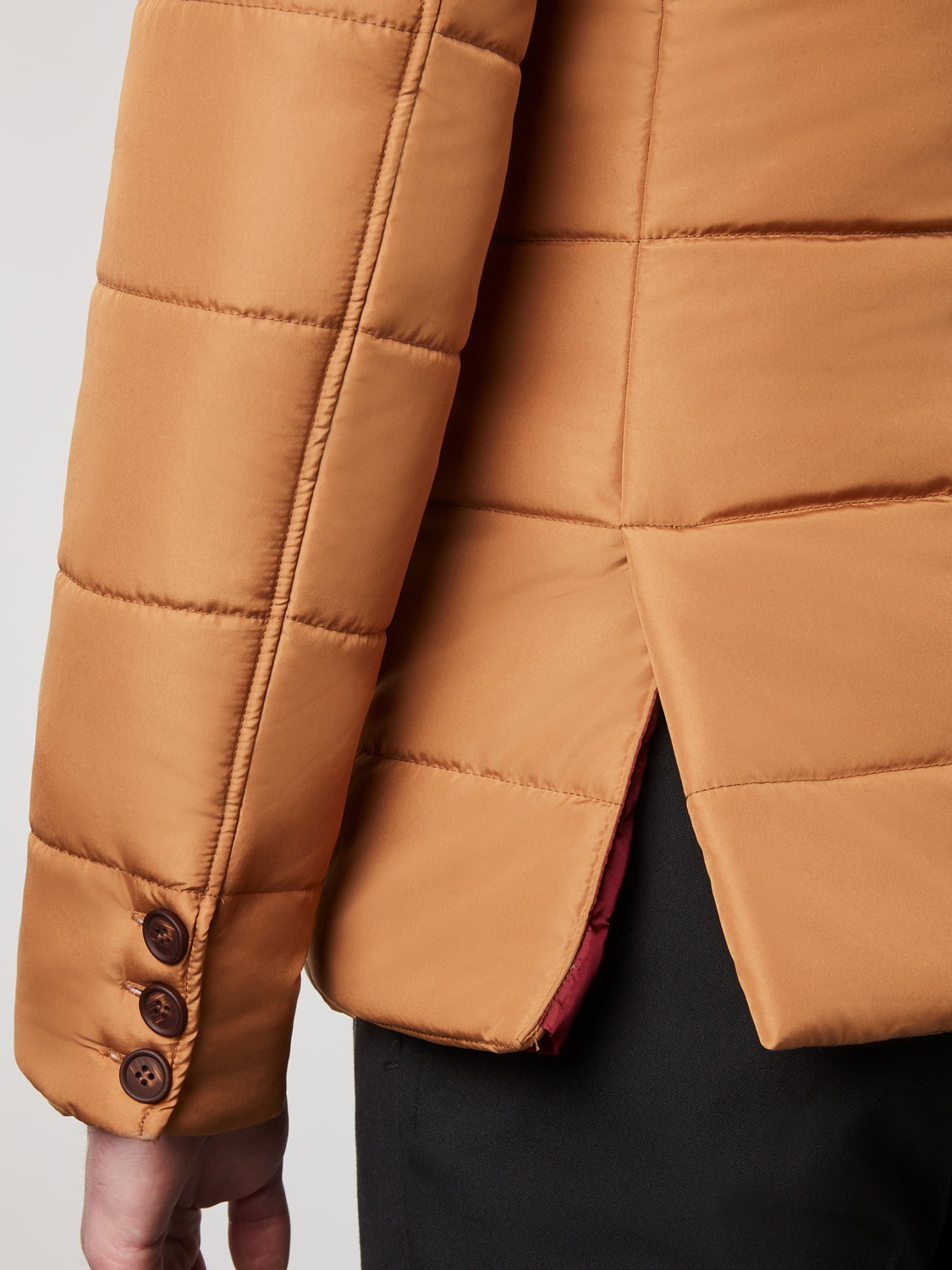 Puffer Suit Jacket - Mandarin