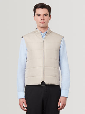 Quilted Gillet Sand