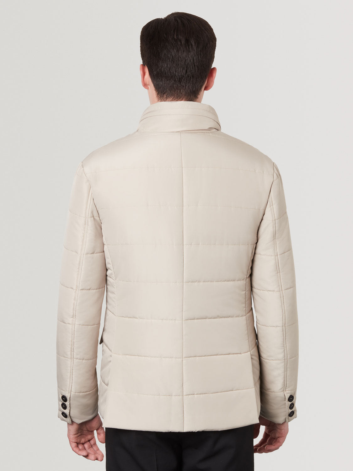 Puffer Suit Jacket - Sand