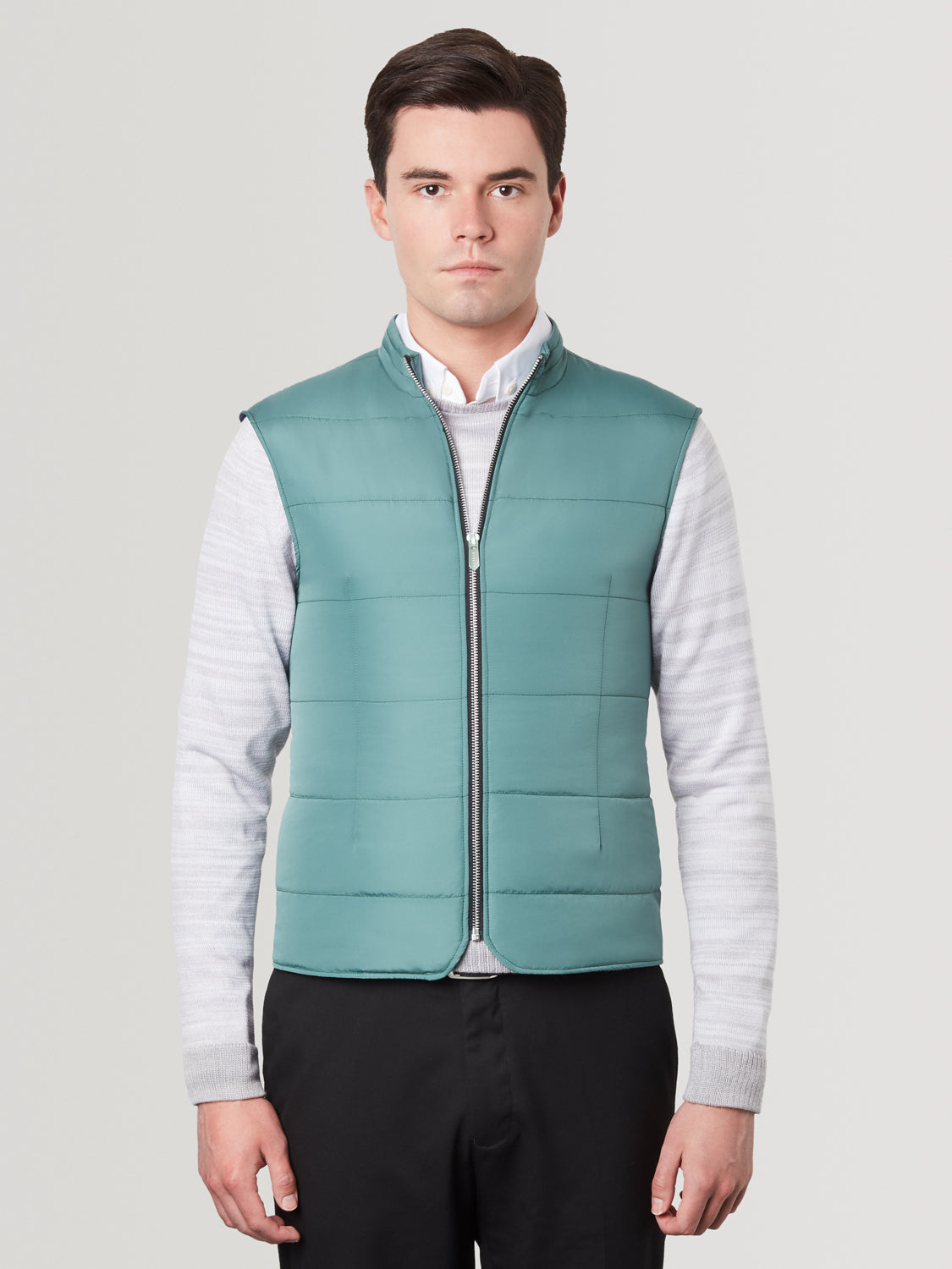 Quilted Gillet Green