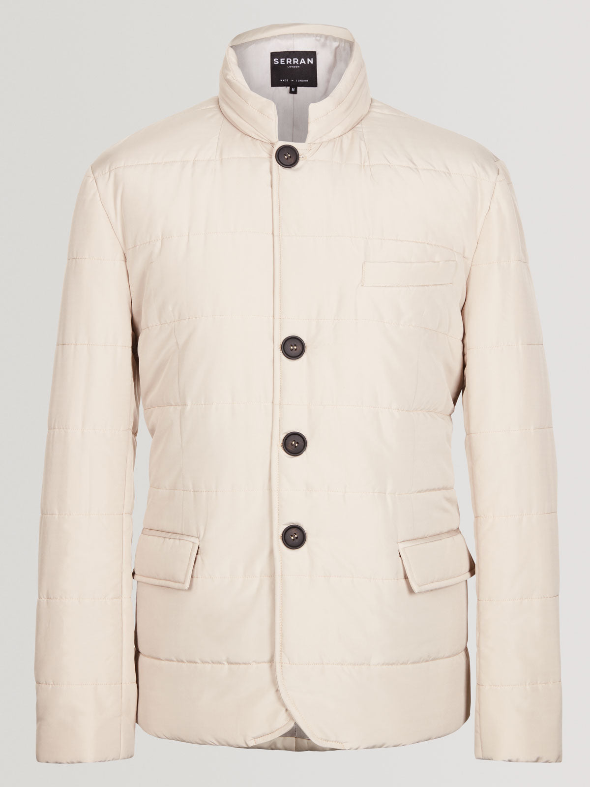 Puffer Suit Jacket Sand