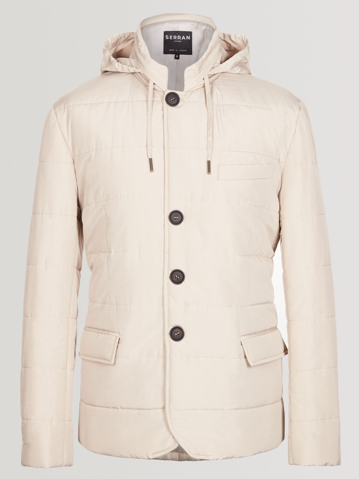 Puffer Suit Jacket - Sand