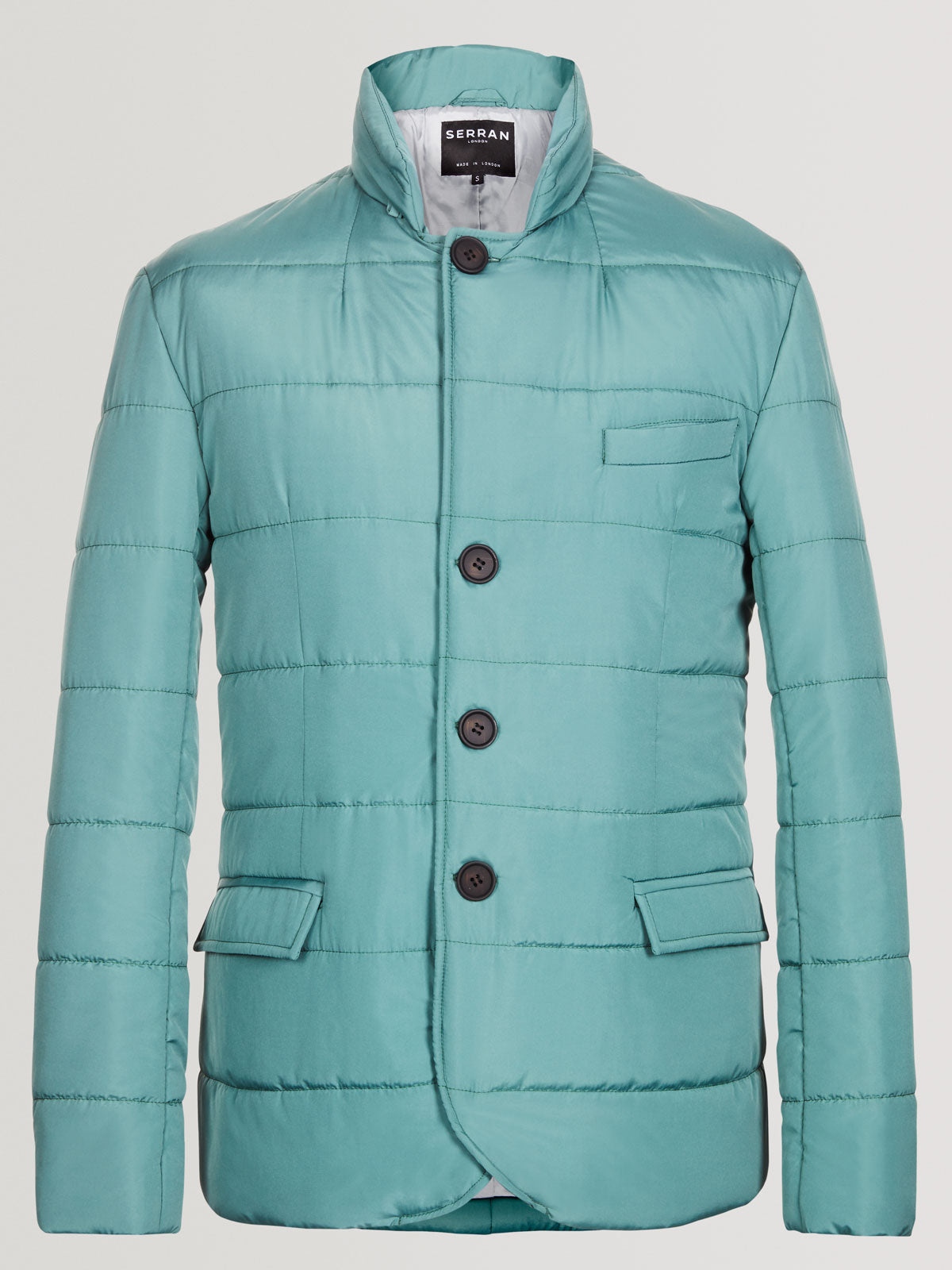 Puffer Suit Jacket - Green