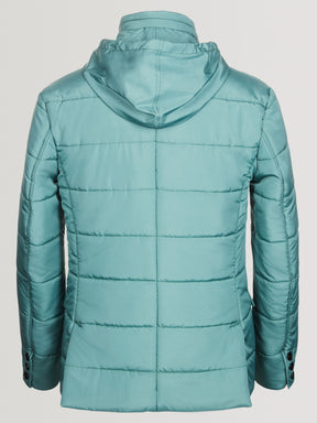 Puffer Suit Jacket Green