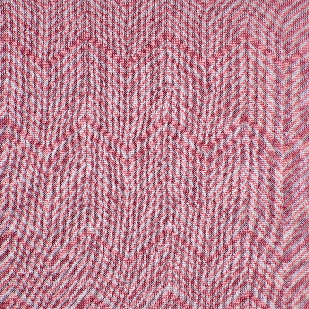 ZigZag Candy Pink and Pearl Grey Cushion