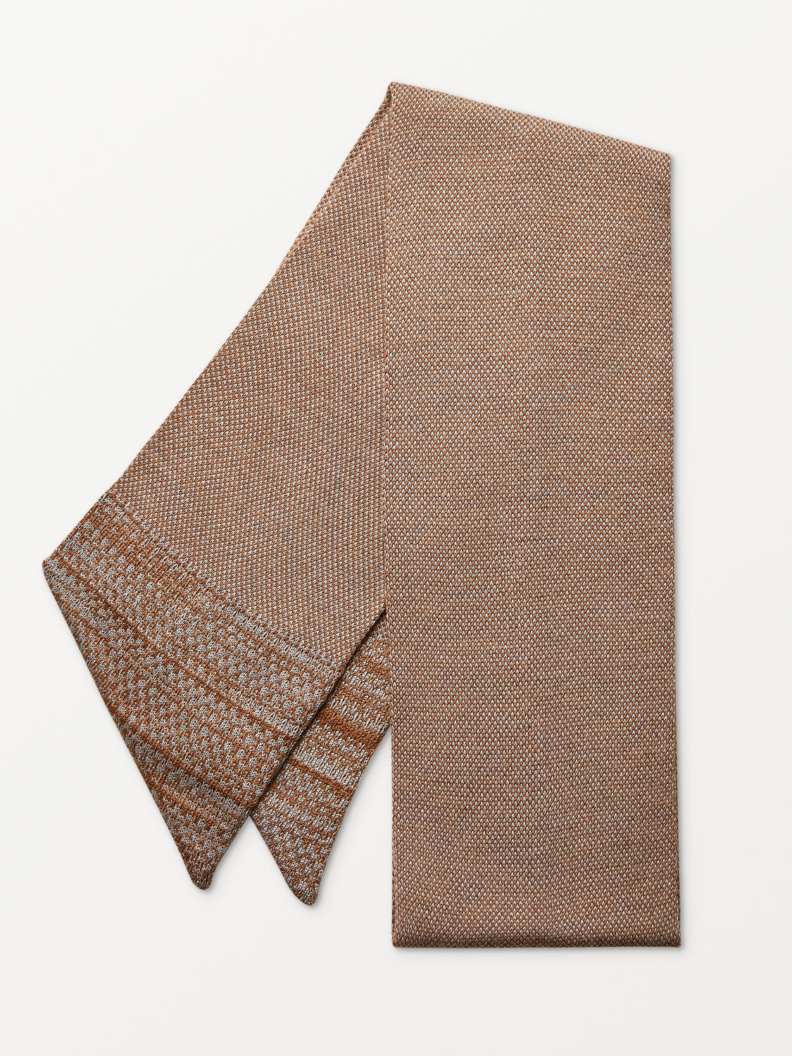 Caramel Merino Slant Scarf